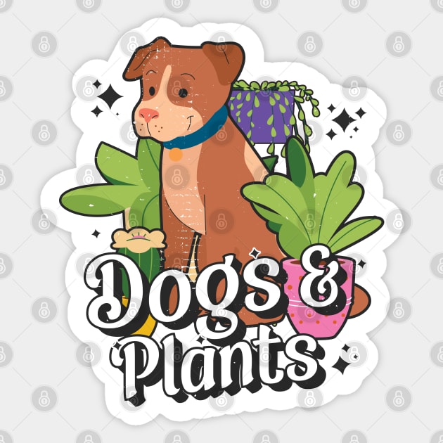 dogs and plants Sticker by ArtStopCreative